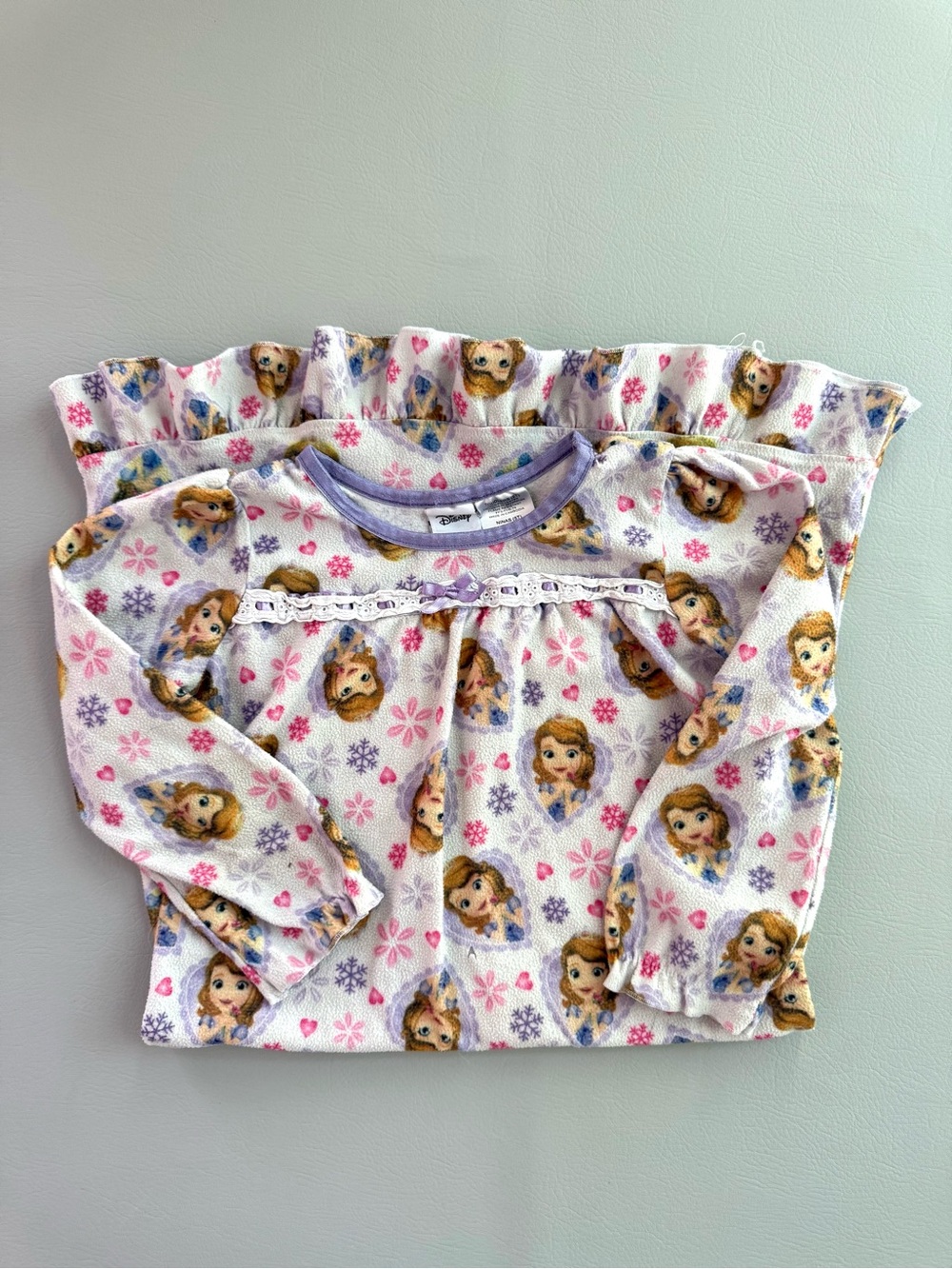Disney Princess Sofia The First Girls Nightgown 5 5T - Holes and Pilling
